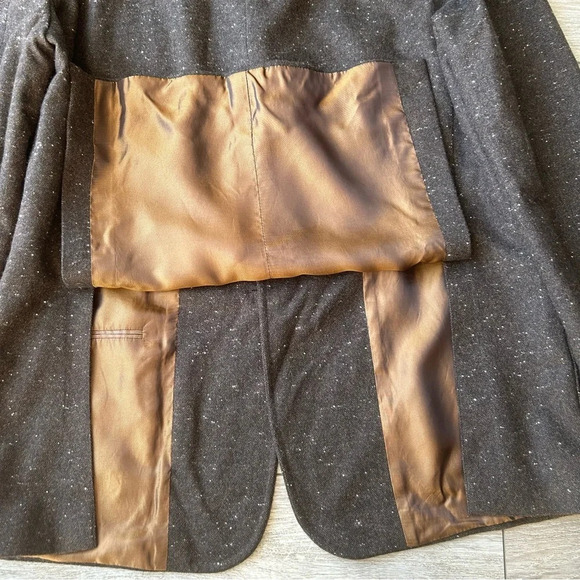 Arnold Brant  Brown Tweed Pure Cashmere Blazer - Picture 7 of 15